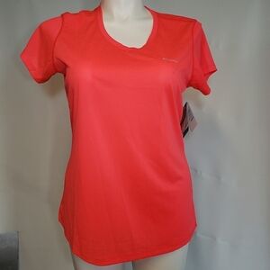 Columbia Shirt V Neck Orange Coral Peach Women’s T